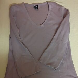GAP Women's Dusty Pink Long Sleeve Top